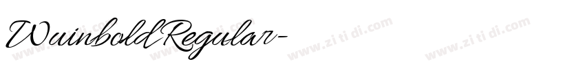 Wuinbold Regular字体转换